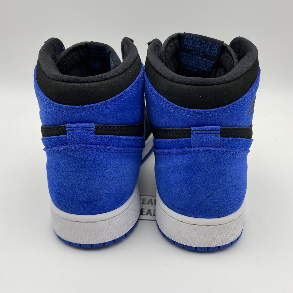 Size 6.5y- Jordan 1 Retro High OG GS Black/Royal Blue-White Youth (FD1437 042) - Picture 6 of 8